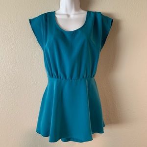 Sweet Rain Peplum Tunic Top (Size M)